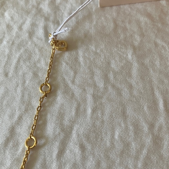 Kate Spade: Gold Tone “Love Love” Bracelet- Red Heart Accent- Pink Dust Bag - Picture 12 of 14
